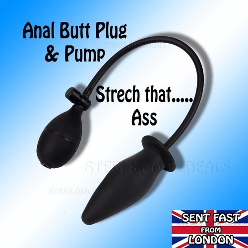 Inflatable butt plug - butt, pump