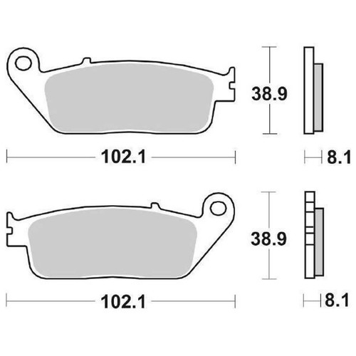 Front brake pads - front,