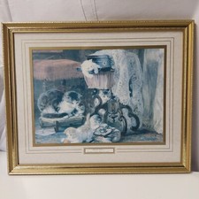HENRIETTE RONNER-KNIP Framed Print MISCHIEF MAKERS Kittens 1821-1909 RARE