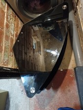 Mountright Glass TV Stand - Black (BGT4B). 3 tiers. Good. No large blemishes