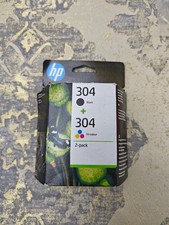 HP 304 Tri-colour and Black Original Ink Cartridge 3JB05AE, 2 Count (Pack of 1)