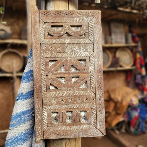 Antique berber granary - , door