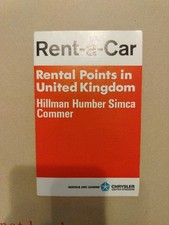 Rent-a-car Rental Points UK Chrysler 1972