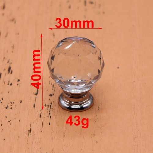 Crystal glass door knobs - glass,