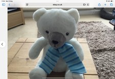 Clintons Polar Bear with Scarf