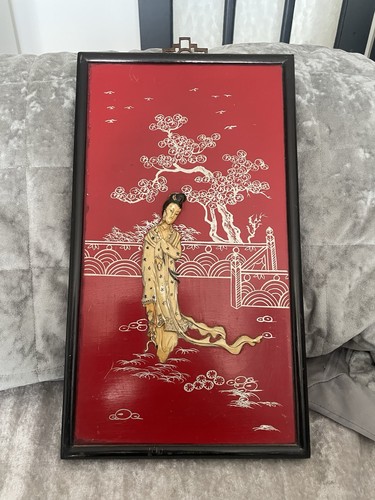 Vintage chinese red lacquer - vintage,
