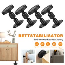 4x Black Adjustable Bed Frame