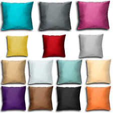 Cushion Covers Plain Faux Silk