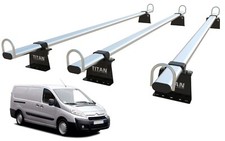 Roof Rack 3 Bars for FIAT SCUDO VAN Mk2 (2007-onward) TITAN WorkReady