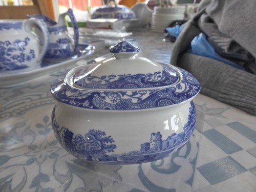 Spode blue italian lidded - spode,
