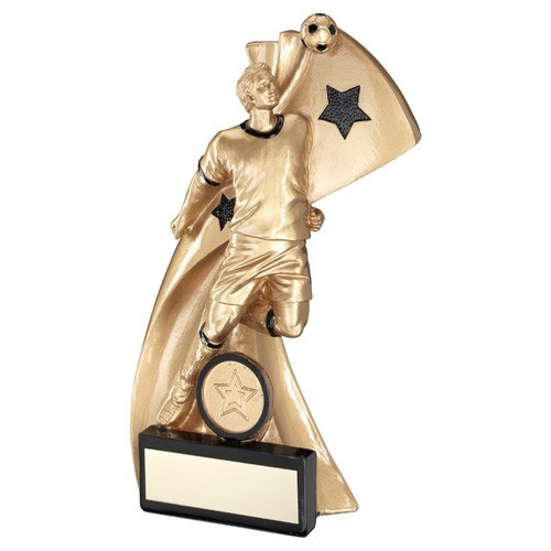 Large football heading figure - football,