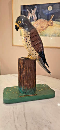 Vintage hand carved and - vintage,