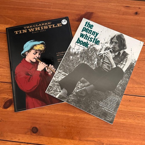 Vintage tin penny whistle - &,