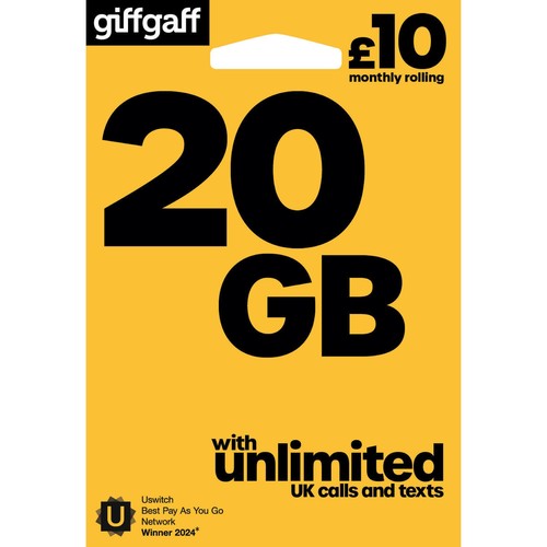 Giffgaff payg sim pack - giffgaff,