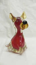 Murano Hand Blown Glass Dog