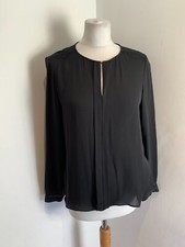 Tara Jarmon black silk top 40