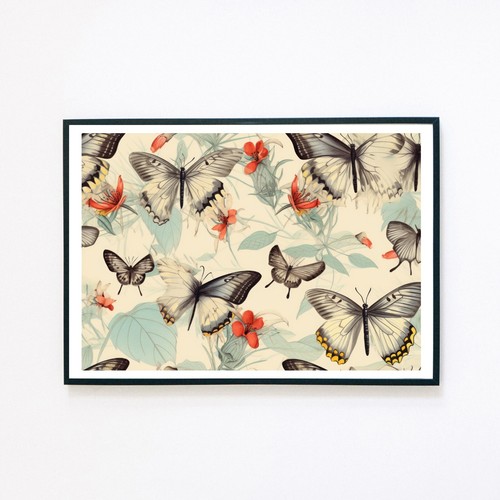 Vintage butterfly illustration - vintage,