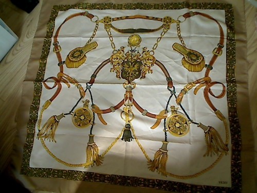Vichy italian scarf beige - scarf,
