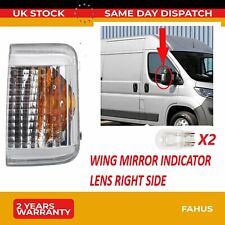 WING MIRROR INDICATOR LENS  FOR FIAT DUCATO CITROEN JUMPER PEUGEOT  BOXER