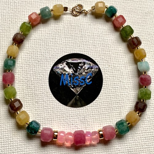 9ct gold multi tourmaline and - 9ct,