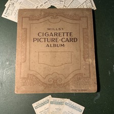 Wills Cigarette Cards, Garden Flowers, Full Set Of 50 Cards in Album 1939 &more 