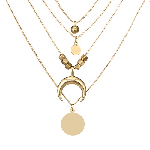 Bohemia horn necklace chunky - horn,