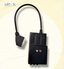 Lot 1C – 3-Way SCART Lead Selection Box with RCA Audio Output – AV Switch Tested