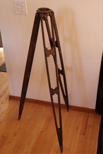 Antique wood survey tripod - wood,