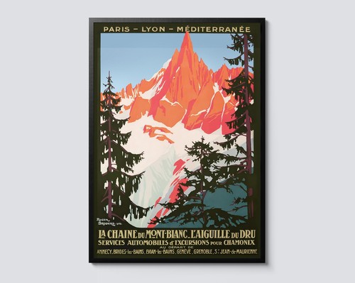Chamonix mont blanc - chamonix, vintage