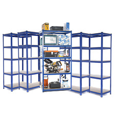 5 x Heavy Duty Steel Shelving Units | Metal Garage Storage/Racking 275KG UDL 