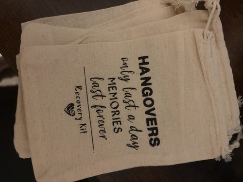 Mini hangover bags - hangover, hen