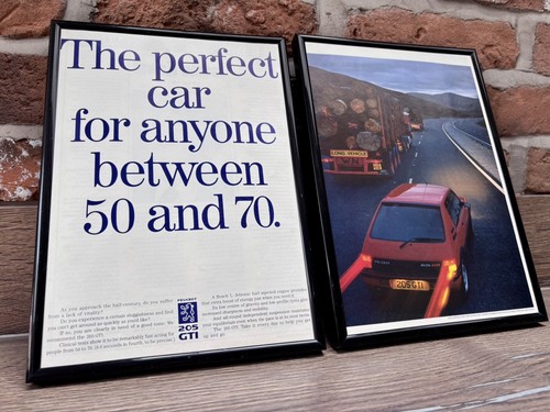 Framed original 1992 peugeot - 1992,