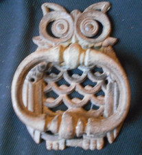 Original cast iron Owl Door Knocker