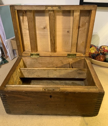 Old wooden box with - box,