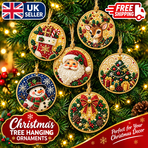 6pcs diy christmas diamond - diy,