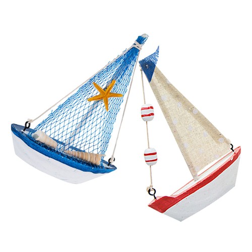 Wooden sailing boat model - sailing,