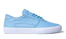 Lakai Manchester Blue Leather Canvas skateboard shoes sneaker US9/UK8