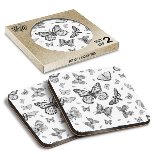 Boxed square coasters - 2, x