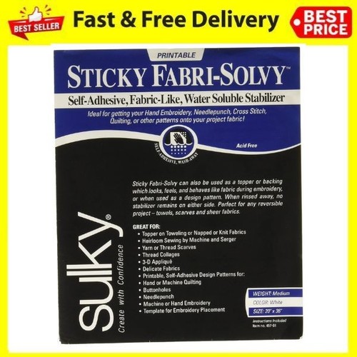 Sulky sticky fabri - fabri, solvy