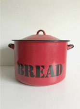 Vintage Bread Bin red - Made