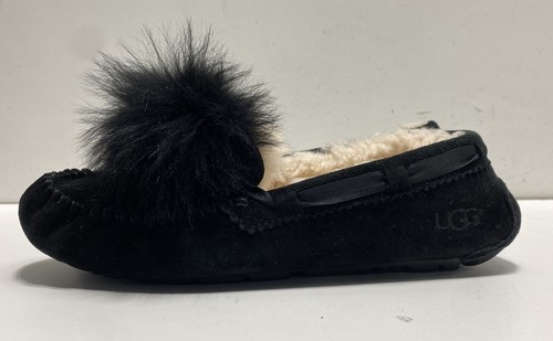 Ugg dakota pom black - pom, suede