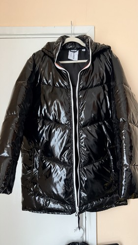 Black shiny glossy pvc - black,