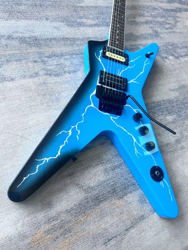 Dean blue lightning graphic - blue,