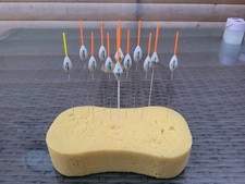 12x Mixed Weight Pole Floats By Guru
