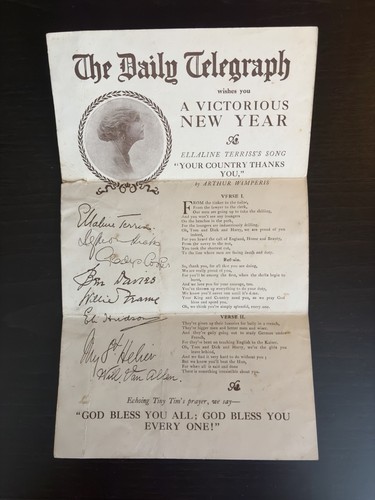 Rare c1915 ww1 daily telegraph - rare,