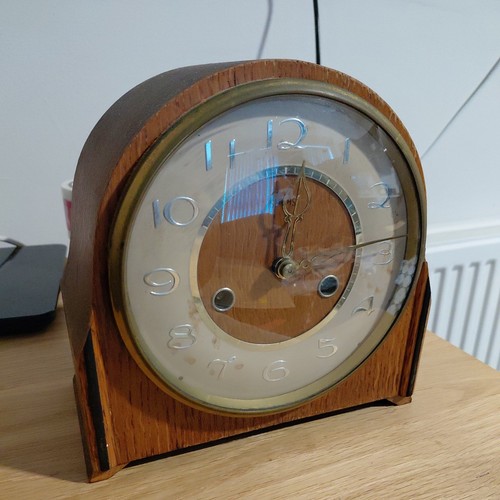 Vintage smiths mantel clock - mantel,