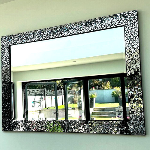 Handmade mosaic design black - handmade,