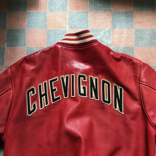 Chevignon leather spellout - leather,