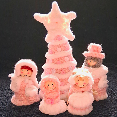 Handmade pink white crochet - handmade,