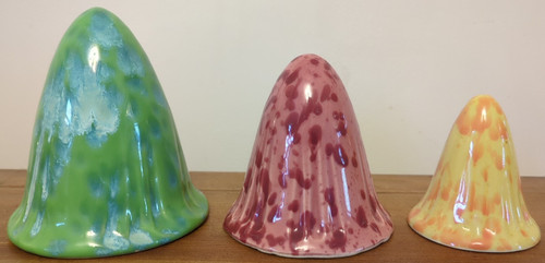 Ceramic clay conical - 3x, covers